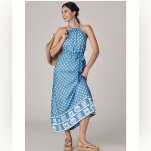 NWT RACHEL ANTONOFF Rainey Halter Maxi Dress